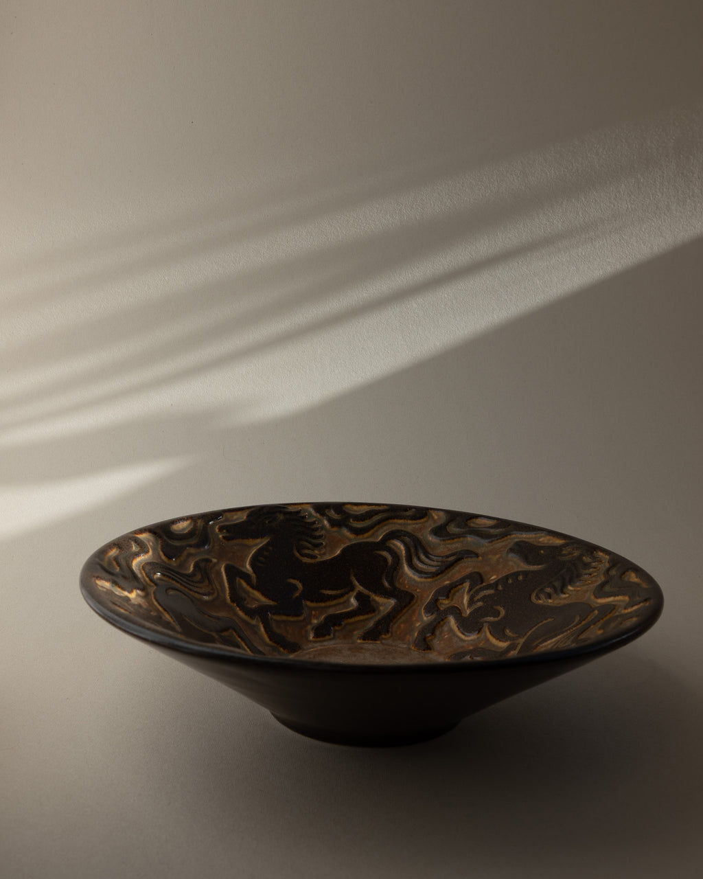 Marianne Starck Galloping Horses Stoneware Bowl