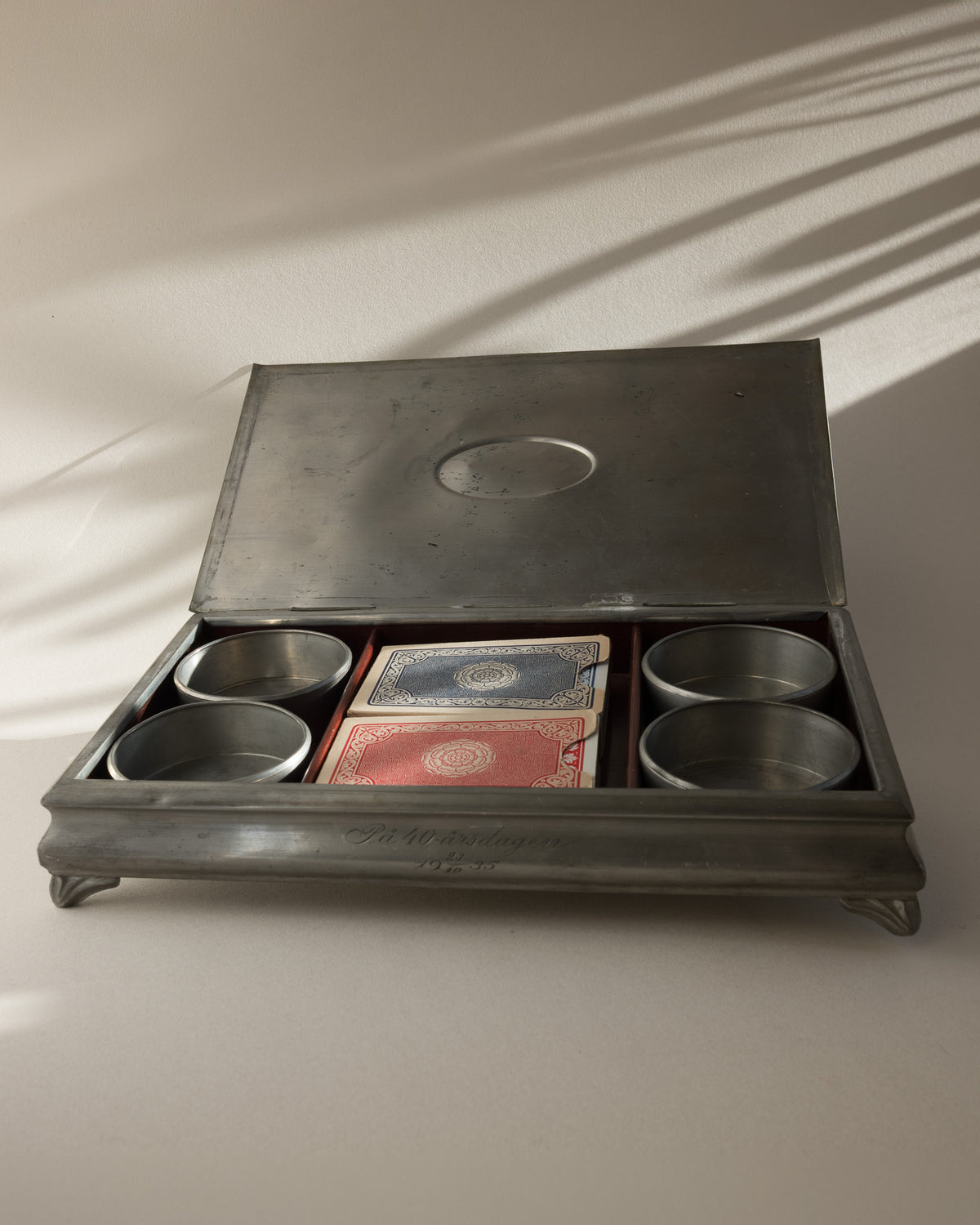 J.L. Hultman for Svenskt Tenn Card Box with Öberg Cards