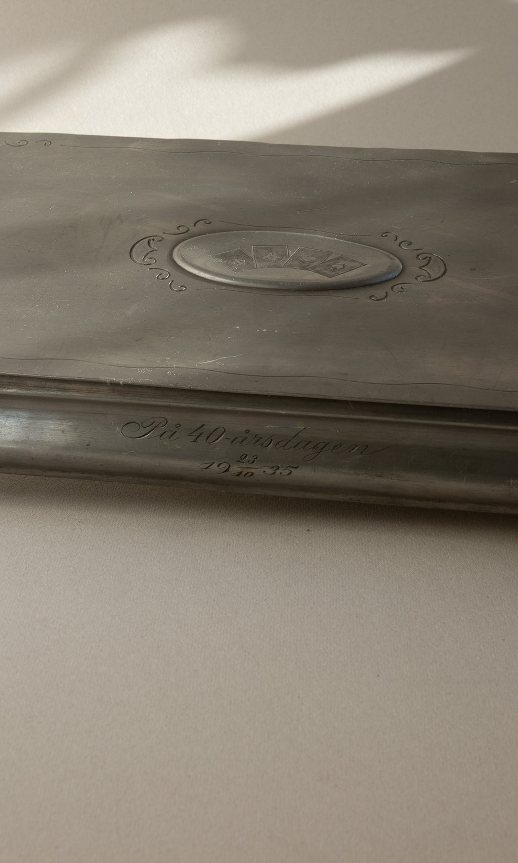 J.L. Hultman for Svenskt Tenn Card Box with Öberg Cards