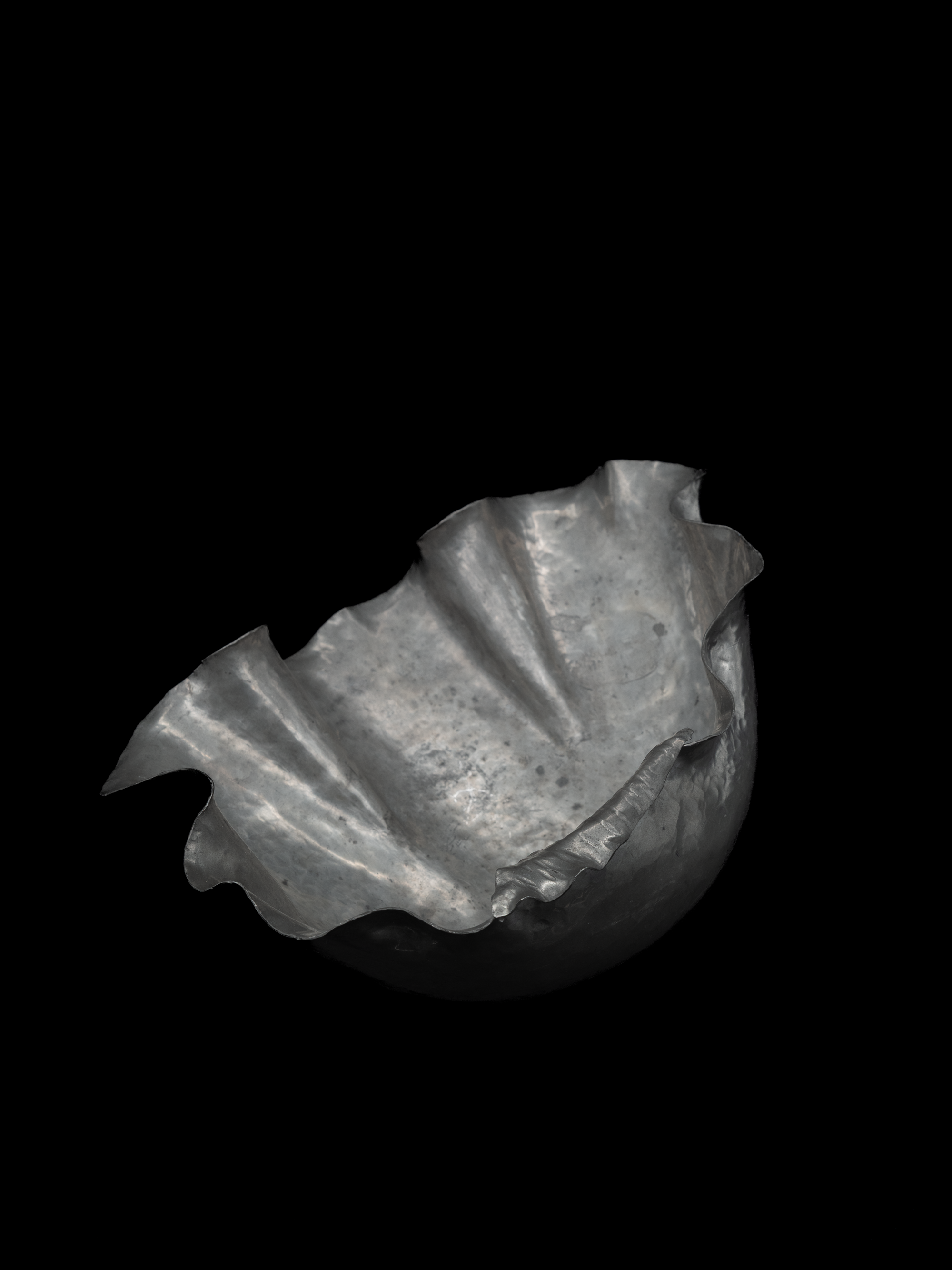 Handcrafted Pewter Shell Ice Bucket