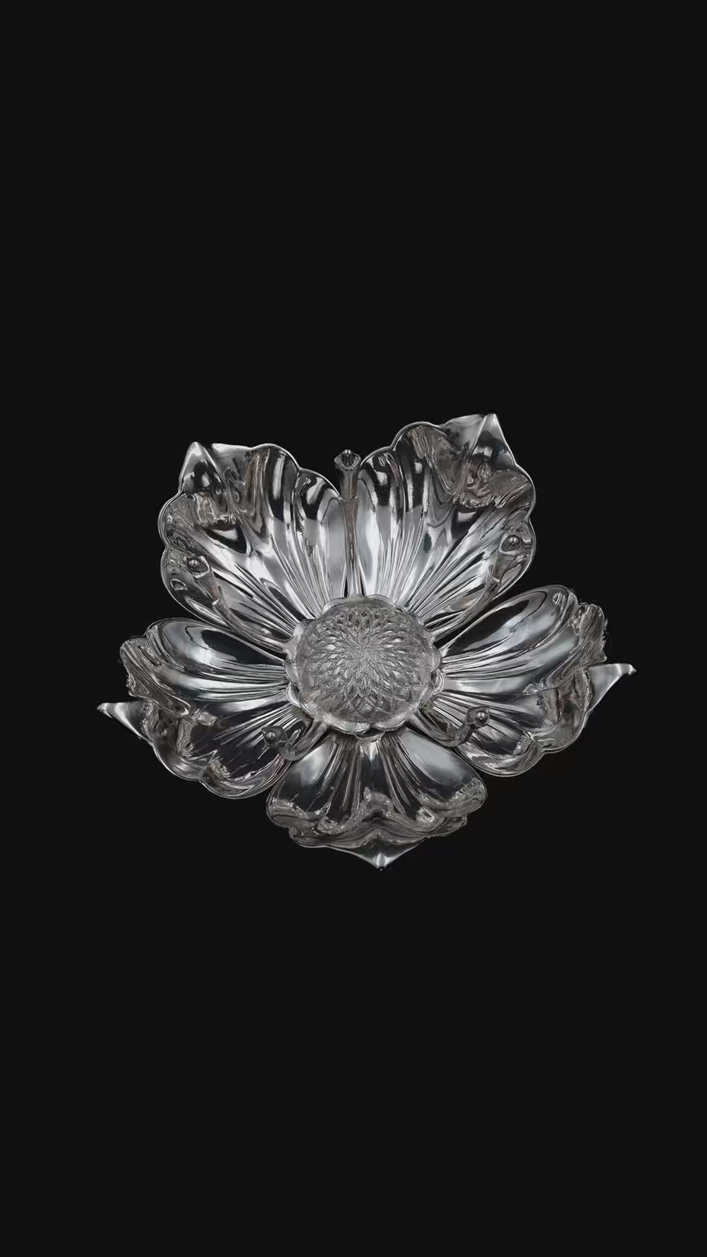 Silver-Plated Magnolia Flower