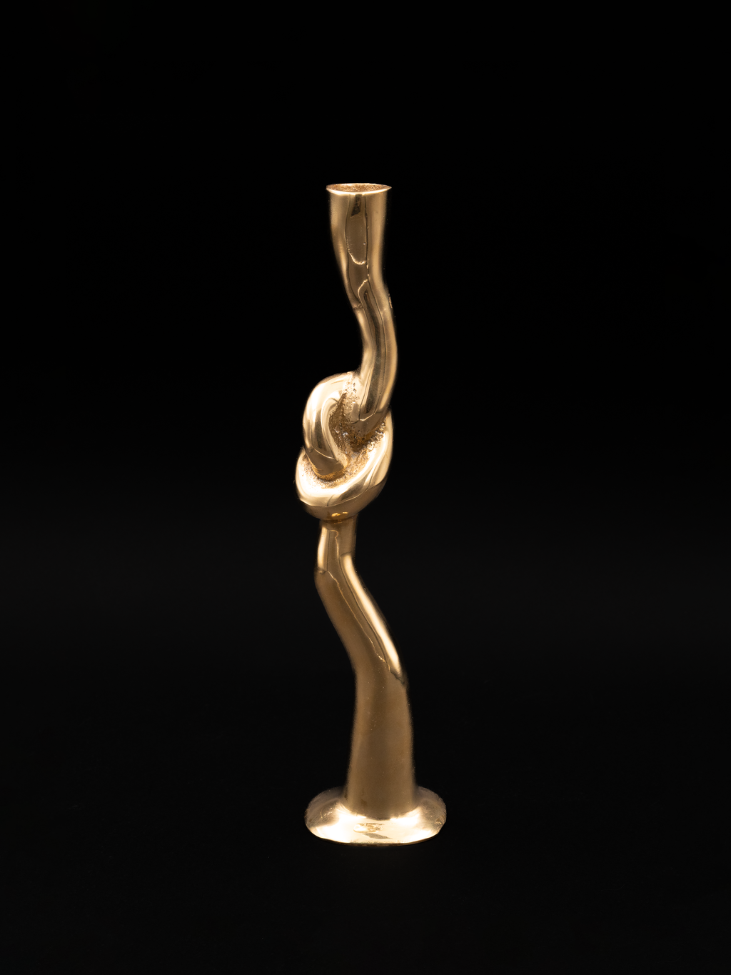 Sculptural Knot Candlestick
