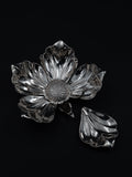 Silver-Plated Flower Ashtray