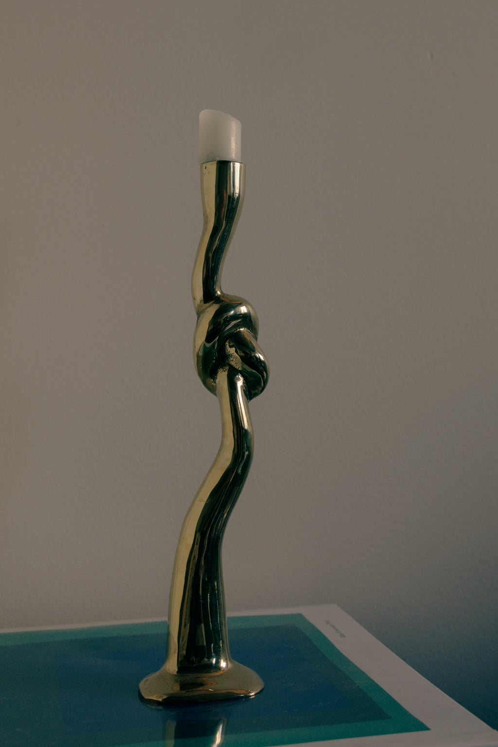Sculptural Knot Candlestick