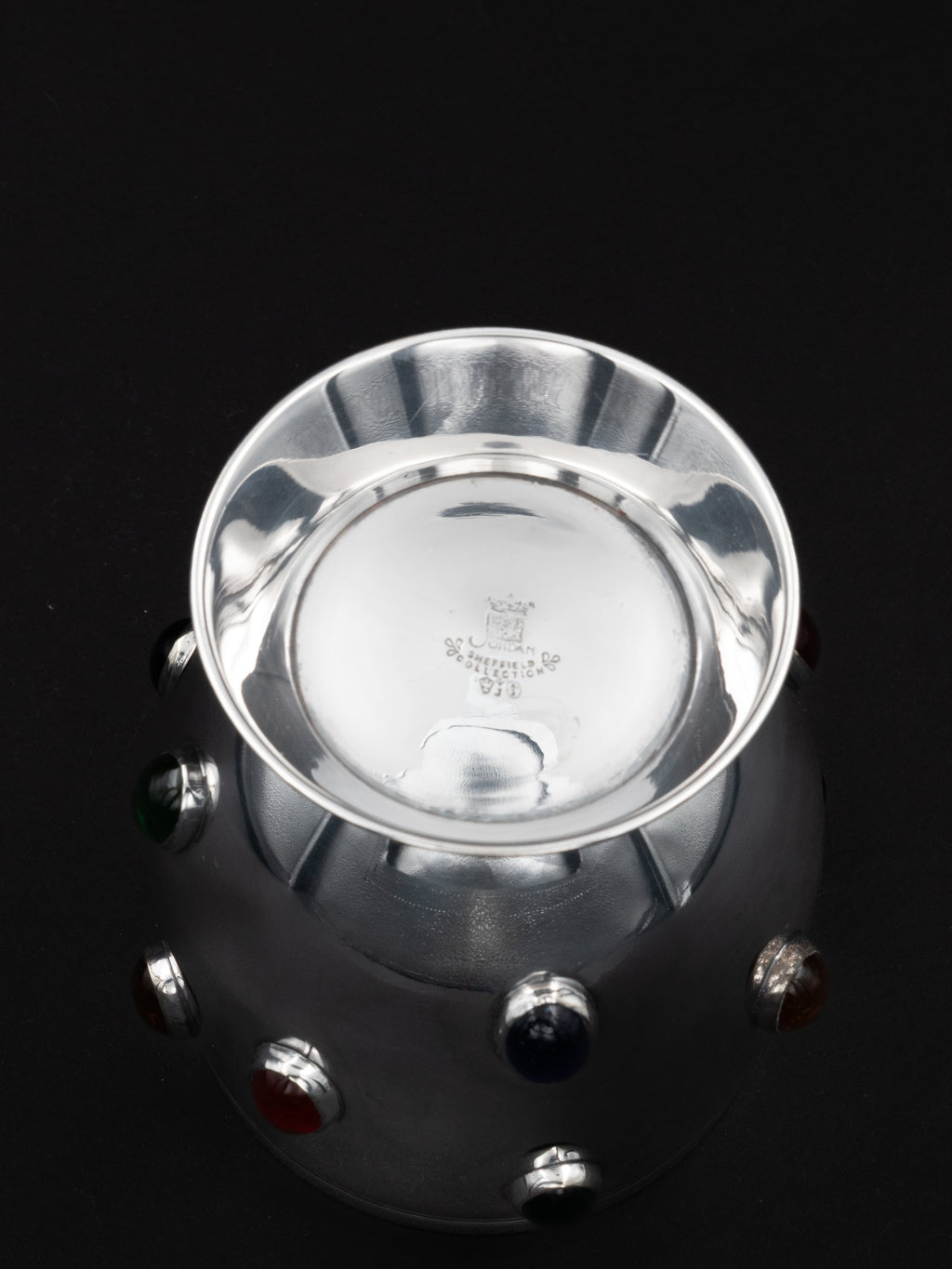 Pen Holder with Agate Cabochons