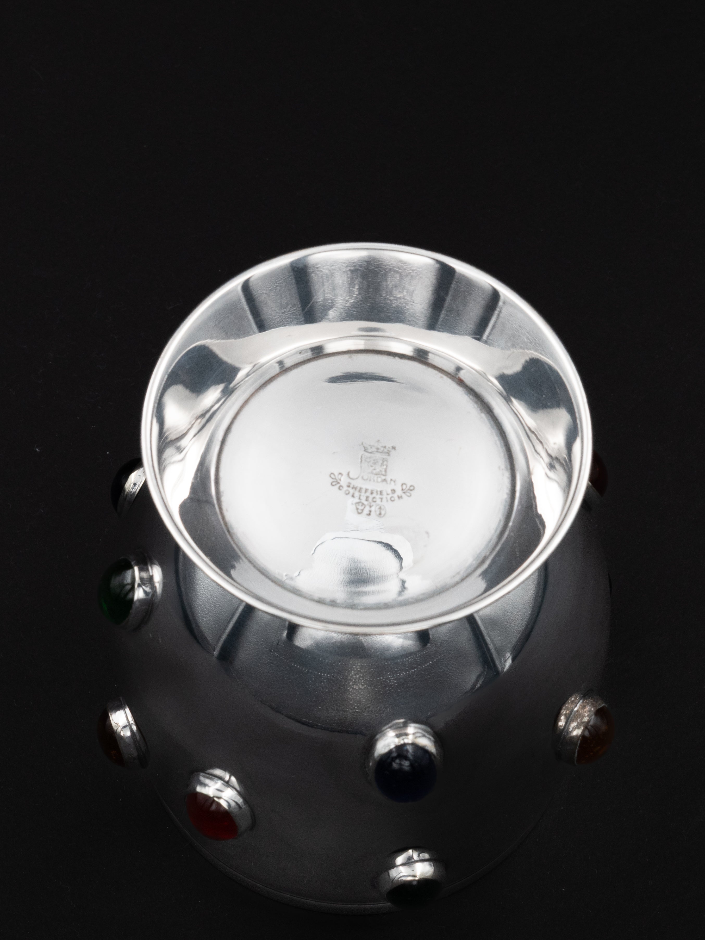 Pen Holder with Agate Cabochons