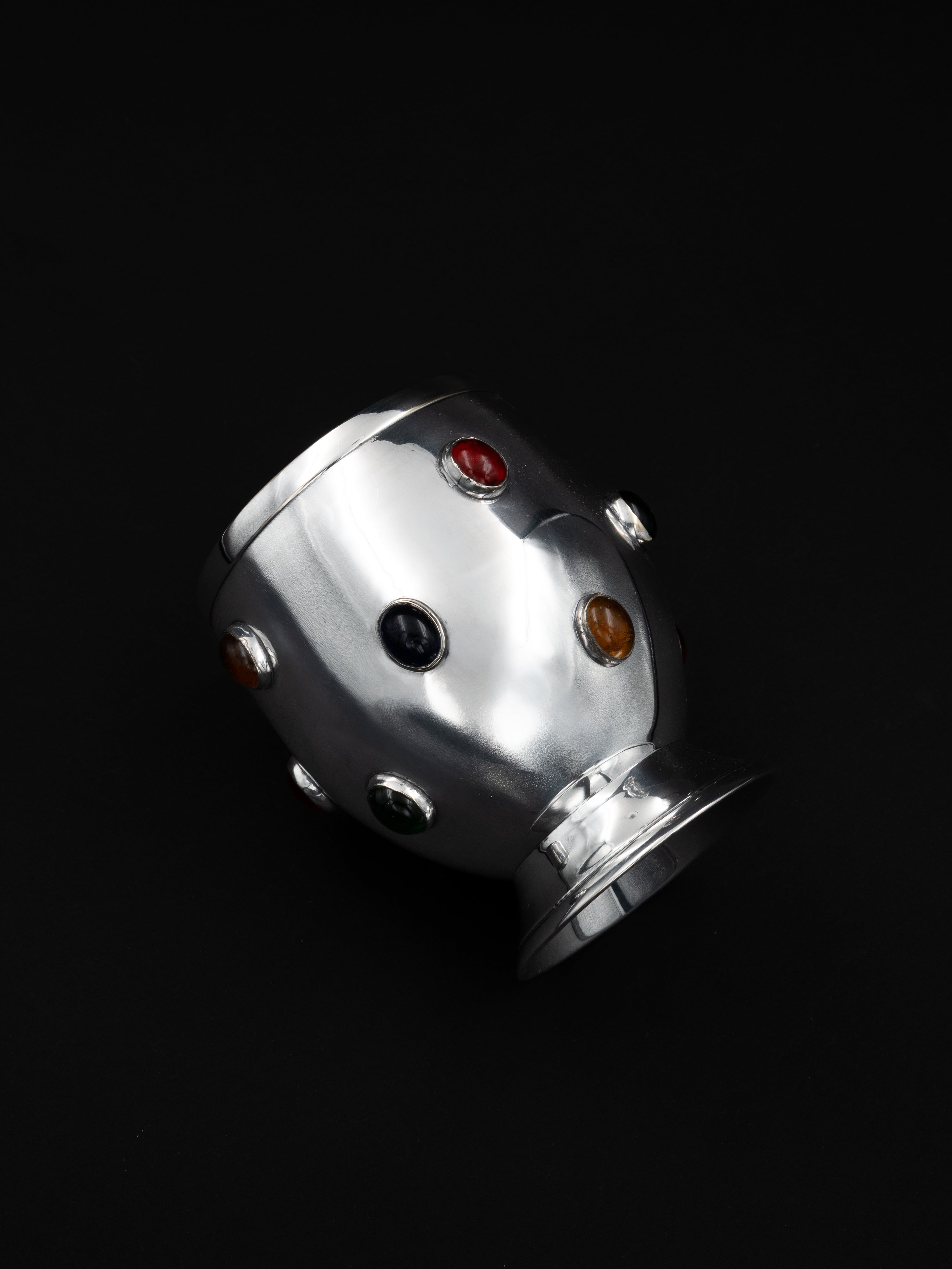 Pen Holder with Agate Cabochons