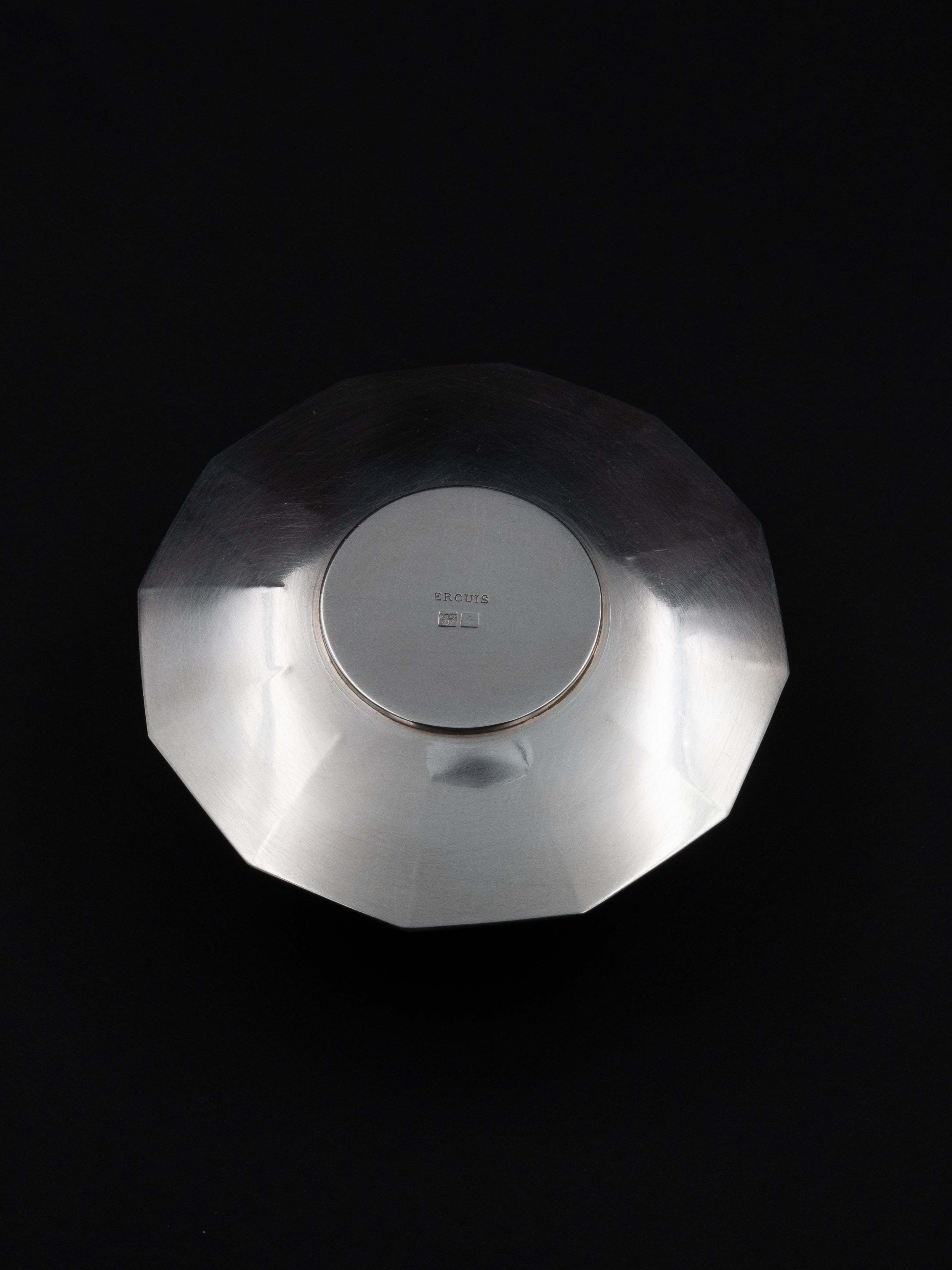 Art Deco Egg Cup & Spoon by Ercuis