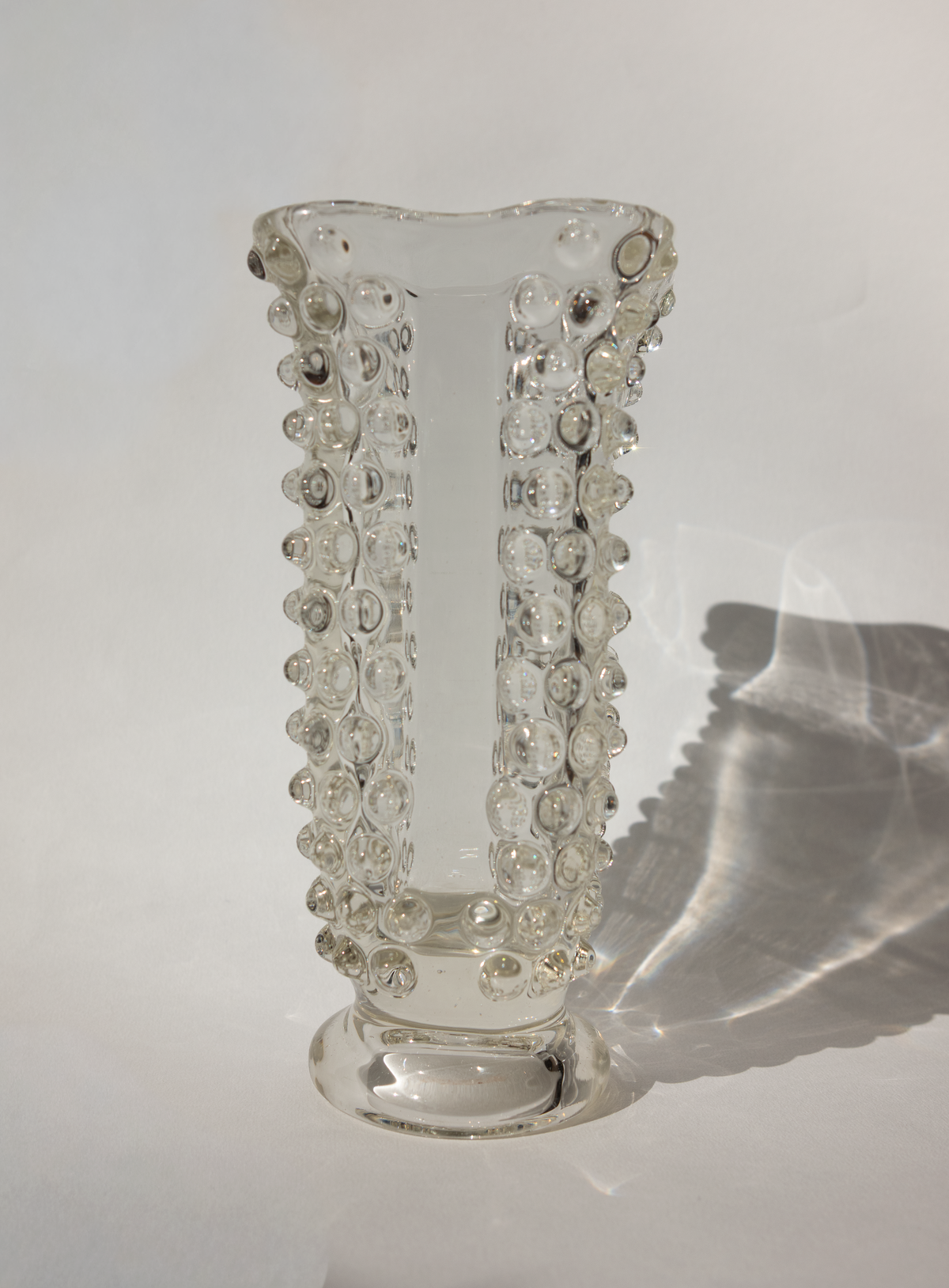 Ercole Barovier “Bugnato” Murano Glass Vase for Barovier & Toso