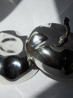 Grand Silver-Plated Pumpkin Bonbonnière Dish