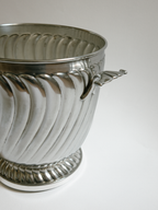 Silver-Plated Ribbed Champagne Bucket