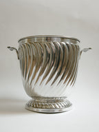 Silver-Plated Ribbed Champagne Bucket